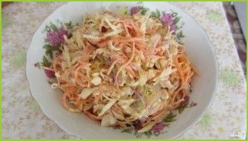Салат с копчёной курицей и корейской морковью - фото шаг 3