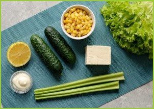 Салат с кукурузой и сельдереем - фото шаг 1