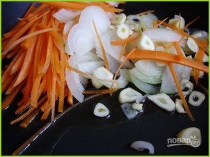 Овощной салат с сушеной спаржей - фото шаг 3