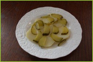 Салат из печени трески постный - фото шаг 6