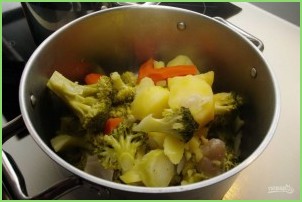 Овощной суп-пюре с брокколи - фото шаг 5