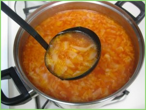 Постный суп из капусты - фото шаг 7