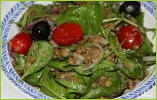Салат из чечевицы с овощами - фото шаг 3