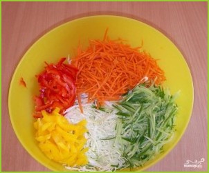 Салат из капусты и сладкого перца - фото шаг 2