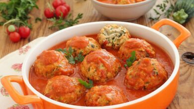 Мясные тефтели "Ностальгия" с рисом в томатном соусе