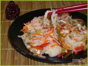 Салат из рисовой лапши - фото шаг 10
