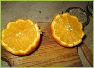 Салат в апельсиновых корзиночках - фото шаг 3