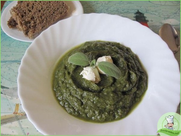Крем-суп из шпината с сельдереем и капустой - фото шаг 1
