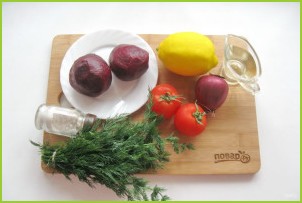 Салат из свеклы и помидоров - фото шаг 1