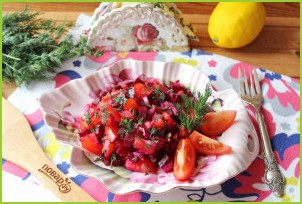 Салат из свеклы и помидоров - фото шаг 10