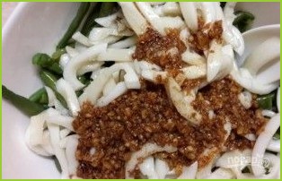 Кальмар с фасолью по-корейски - фото шаг 6