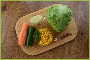 Легкий овощной салат на праздник - фото шаг 1