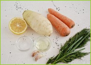 Салат с дайконом и морковью - фото шаг 1