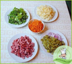 Салат с колбасой - фото шаг 4