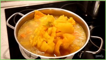 Тыквенный крем-суп со сливками и сыром - фото шаг 4