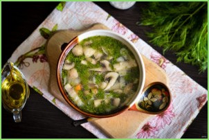 Грибной холодный суп на воде - фото шаг 7