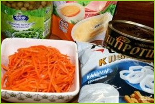Корейская морковка с сухариками - фото шаг 1