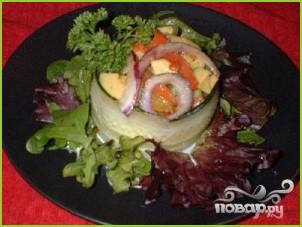 Крабовый салат с авокадо - фото шаг 5