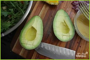 Салат из руколы и авокадо - фото шаг 2