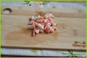 Салат с кальмарами и креветками - фото шаг 2