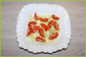 Крабовый салат с салатом айсберг - фото шаг 5