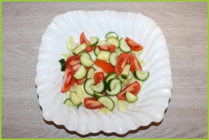 Крабовый салат с салатом айсберг - фото шаг 6