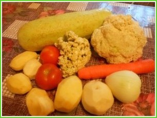 Рагу с цветной капустой и картошкой - фото шаг 1