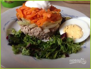 Салат из печени и моркови - фото шаг 6