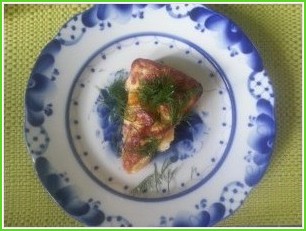 Омлет в духовке с колбасой - фото шаг 5