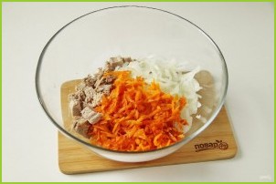 Салат из свинины и моркови - фото шаг 5