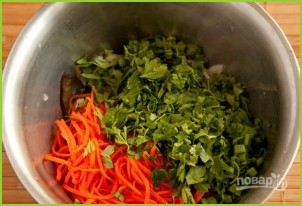 Салат из печени с морковью - фото шаг 3