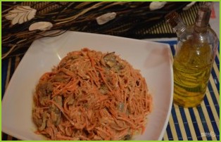 Салат с морковкой по-корейски - фото шаг 5