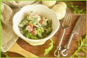Салат из брокколи со сладкой заправкой - фото шаг 7