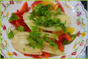 Салат из фенхеля и апельсина с заправкой из авокадо - фото шаг 7