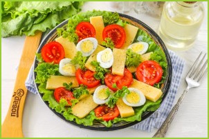 Салат с яйцом и сыром - фото шаг 5