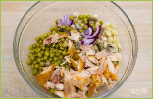 Салат с курицей и картофелем - фото шаг 4