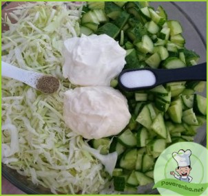 Салат из свежей белокочанной капусты - фото шаг 4