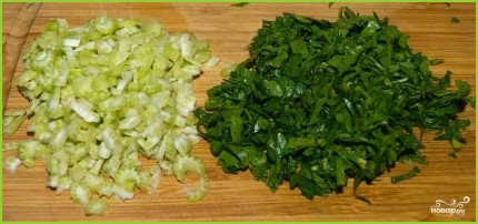 Постный салат с фасолью - фото шаг 5