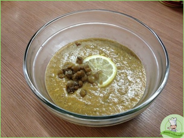 Суп-пюре из чечевицы зеленой - фото шаг 1