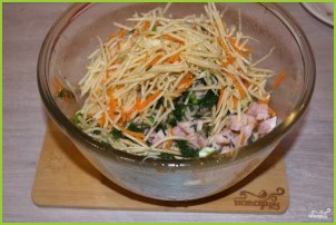 Салат из зеленой редьки - фото шаг 3