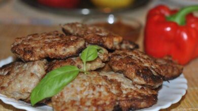 Оладьи мясные