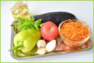 Салат с баклажанами и морковью по-корейски - фото шаг 1