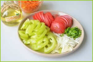 Салат с баклажанами и морковью по-корейски - фото шаг 3