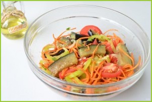 Салат с баклажанами и морковью по-корейски - фото шаг 5