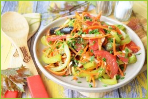 Салат с баклажанами и морковью по-корейски - фото шаг 6