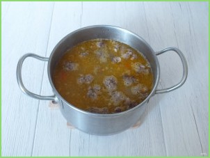 Суп харчо с фрикадельками - фото шаг 11