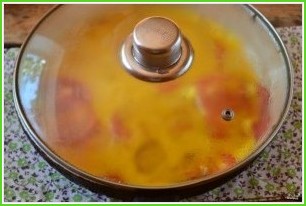 Омлет с баклажанами и помидорами - фото шаг 6