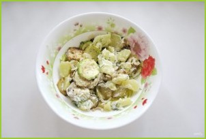 Салат с кабачками и баклажанами - фото шаг 12