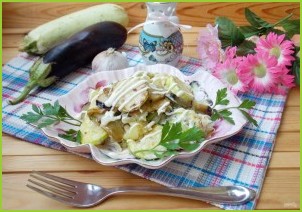 Салат с кабачками и баклажанами - фото шаг 13