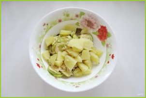 Салат с кабачками и баклажанами - фото шаг 9